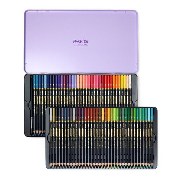 Pagos 72 Watercolor Pencils Set Premium Art Gift - Picture 3 of 8